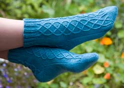 Socks in Tess Dawson Yarns